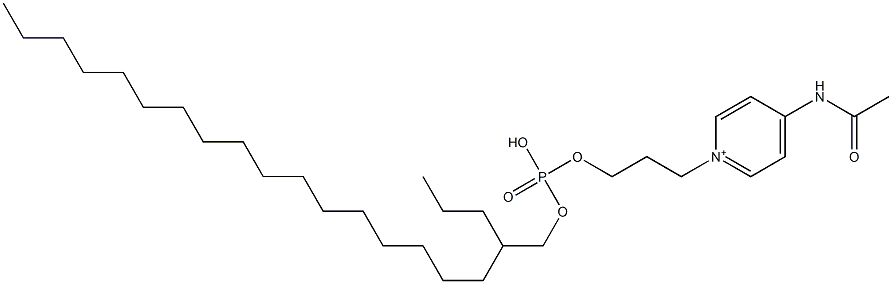 4-Acetylamino-1-[3-[(3-hexadecyl-2-propylpropoxyphosphonyl)oxy]propyl]pyridinium
