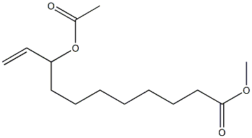 9-Acetoxy-10-undecenoic acid methyl ester Structure