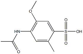 4-(Acetylamino)-5-methoxy-2-methylbenzenesulfonic acid Struktur