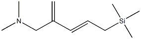 [(2E)-4-(ジメチルアミノメチル)-2,4-ペンタジエニル]トリメチルシラン 化学構造式