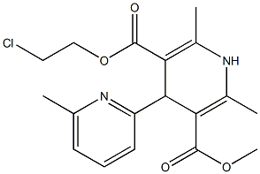  4-(6-Methylpyridin-2-yl)-1,4-dihydro-2,6-dimethylpyridine-3,5-dicarboxylic acid 3-methyl 5-(2-chloroethyl) ester