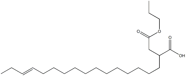 2-(13-Hexadecenyl)succinic acid 1-hydrogen 4-propyl ester 结构式