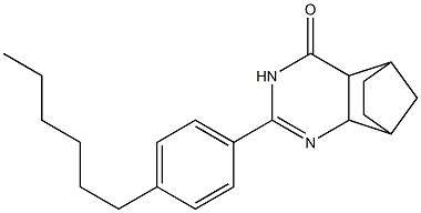 4-[4-Hexylphenyl]-3,5-diazatricyclo[6.2.1.02,7]undec-3-en-6-one Structure