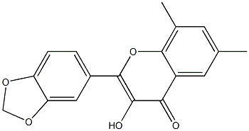 3-Hydroxy-6,8-dimethyl-2-(3,4-methylenebisoxyphenyl)-4H-1-benzopyran-4-one