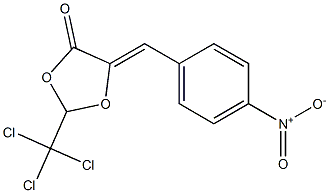 (5Z)-2-(Trichloromethyl)-5-(4-nitrobenzylidene)-1,3-dioxolan-4-one Structure