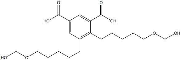 4,5-Bis[5-(hydroxymethoxy)pentyl]isophthalic acid