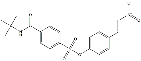 4-[4-[(E)-2-Nitroethenyl]phenoxysulfonyl]-N-tert-butylbenzamide Structure