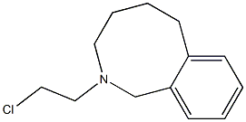 1,2,3,4,5,6-Hexahydro-2-(2-chloroethyl)-2-benzazocine Struktur