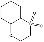 Octahydro-1,4-benzoxathiin 4,4-dioxide Struktur