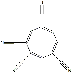 Cyclooctatetraene-1,3,6,8-tetracarbonitrile Struktur
