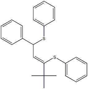 (Z)-3,5-Bis(phenylthio)-5-phenyl-2,2-dimethyl-3-pentene Structure