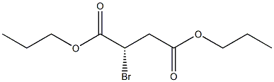 [S,(-)]-ブロモこはく酸ジプロピル 化学構造式