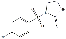 1-[(p-Chlorophenyl)sulfonyl]-2-imidazolidinone Struktur