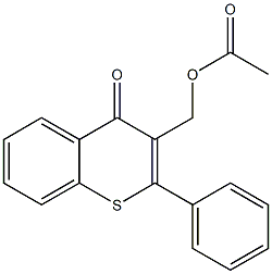  2-Phenyl-3-(acetoxymethyl)-4H-1-benzothiopyran-4-one