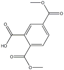 1,2,4-Benzenetricarboxylic acid hydrogen 1,4-dimethyl ester Structure