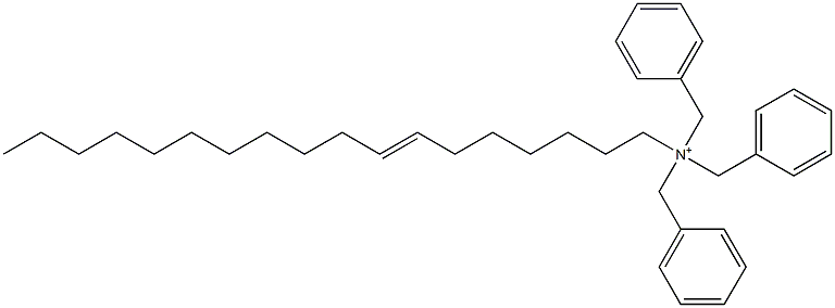 (7-Octadecenyl)tribenzylaminium Struktur