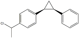 (1R,2S)-1-Phenyl-2-[4-(1-chloroethyl)phenyl]cyclopropane Struktur