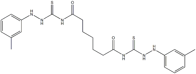 4,4'-Pimeloylbis[1-(3-methylphenyl)thiosemicarbazide] Structure