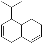 1,4,4a,5,6,8a-ヘキサヒドロ-4-イソプロピルナフタレン 化学構造式