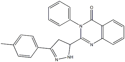 3-(Phenyl)-2-[[3-(4-methylphenyl)-4,5-dihydro-1H-pyrazol]-5-yl]quinazolin-4(3H)-one