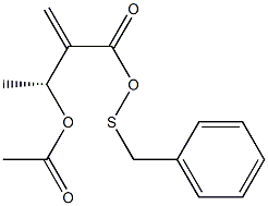 (3R)-3-Acetyloxy-2-methylenebutyric acid 2-phenylthioethyl ester 结构式