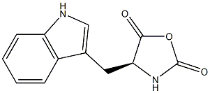 (4S)-4-[(1H-Indole-3-yl)methyl]oxazolidine-2,5-dione Structure