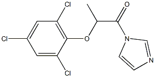 1-(1H-Imidazol-1-yl)-2-(2,4,6-trichlorophenoxy)-1-propanone Structure