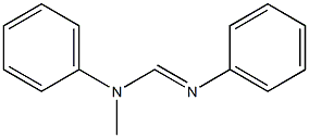 N1-メチル-N1,N2-ジフェニルホルムアミジン 化学構造式