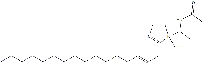 1-[1-(Acetylamino)ethyl]-1-ethyl-2-(2-hexadecenyl)-2-imidazoline-1-ium Structure