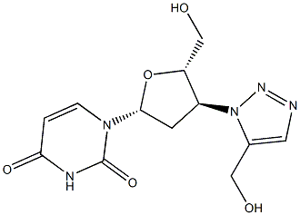 3'-(5-(Hydroxymethyl)-1H-1,2,3-triazol-1-yl)-2',3'-dideoxyuridine|