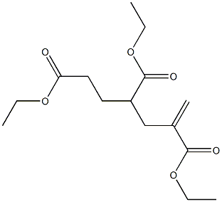 1-Hexene-2,4,6-tricarboxylic acid triethyl ester 结构式