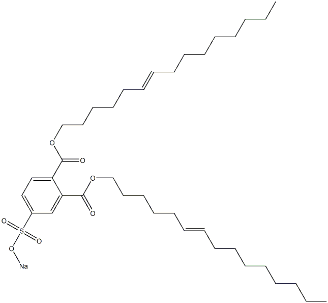 4-(Sodiosulfo)phthalic acid di(6-pentadecenyl) ester Structure
