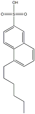 5-Hexyl-2-naphthalenesulfonic acid 结构式