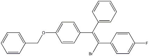 (Z)-1-[p-(Benzyloxy)phenyl]-2-bromo-2-(p-fluorophenyl)-1-phenylethene