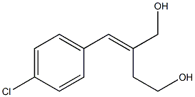 2-[(E)-(4-クロロフェニル)メチレン]ブタン-1,4-ジオール 化学構造式