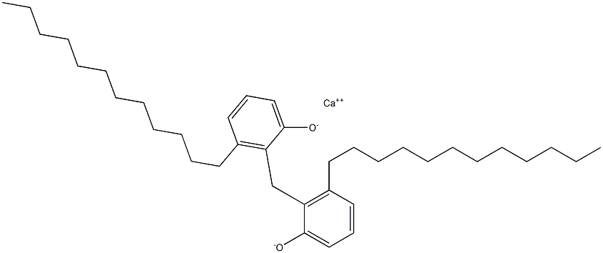 カルシウム2,2'-メチレンビス(3-ドデシルフェノキシド) 化学構造式