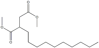 2-Decylsuccinic acid dimethyl ester Structure