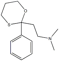 2-(Phenyl)-2-[2-(dimethylamino)ethyl]-1,3-oxathiane Structure