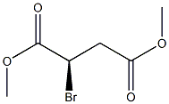 (R)-2-ブロモこはく酸ジメチル 化学構造式
