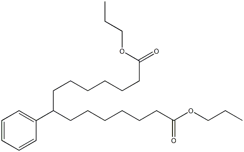 7-Phenyltridecane-1,13-dicarboxylic acid dipropyl ester Structure