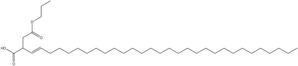 2-(1-Triacontenyl)succinic acid 1-hydrogen 4-propyl ester Structure
