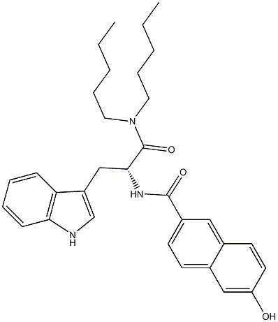  (R)-2-(6-Hydroxy-2-naphthoylamino)-3-(1H-indol-3-yl)-N,N-dipentylpropanamide