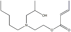 (E)-2-Butenoic acid 2-[N-(2-hydroxypropyl)-N-pentylamino]ethyl ester 结构式