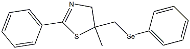 2-Phenyl-5-methyl-5-(phenylselenomethyl)-2-thiazoline