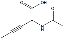 2-アセチルアミノ-3-ペンチン酸 化学構造式