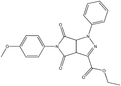 1,3a,4,5,6,6a-Hexahydro-4,6-dioxo-5-(4-methoxyphenyl)-1-(phenyl)pyrrolo[3,4-c]pyrazole-3-carboxylic acid ethyl ester