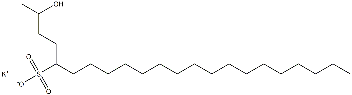 2-Hydroxydocosane-5-sulfonic acid potassium salt