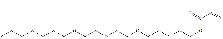 Methacrylic acid 2-[2-[2-(2-heptyloxyethoxy)ethoxy]ethoxy]ethyl ester Struktur