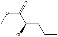 (R)-2-Chloropentanoic acid methyl ester 结构式