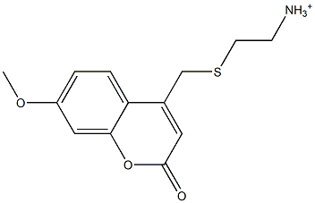 2-[(7-Methoxy-2-oxo-2H-1-benzopyran-4-yl)methylthio]ethanaminium